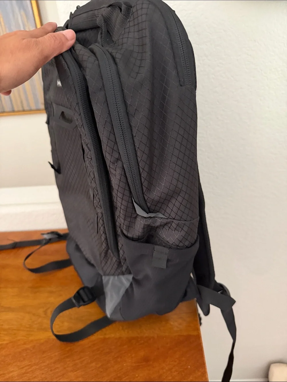High Sierra Black Backpack with Front Organizer